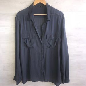 James Perse Los Angeles double needle work shirt 3